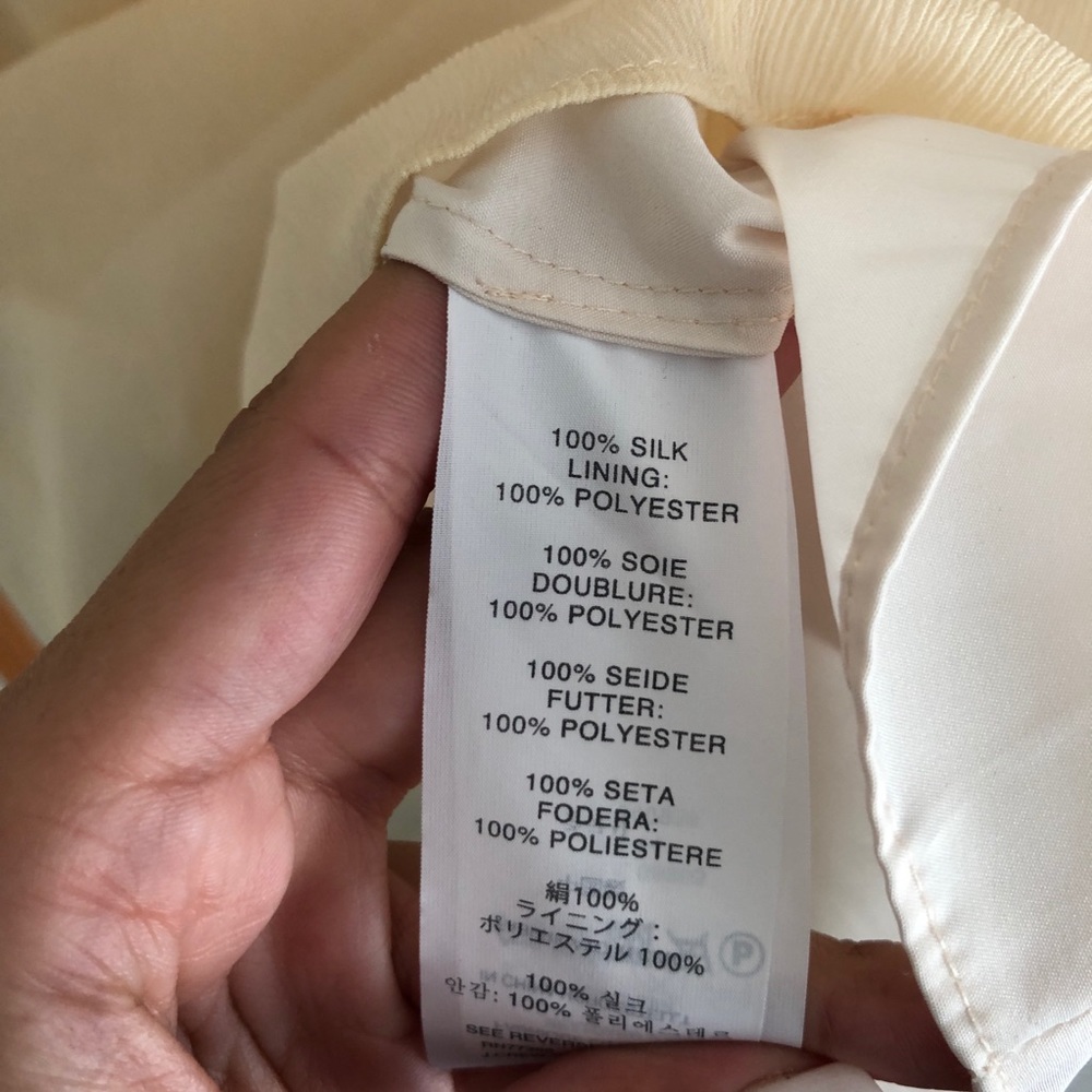 NEW J. Crew Chiffon Silk Kylie Dress Champagne Size 6 Tall (T6) - Picture 6 of 7